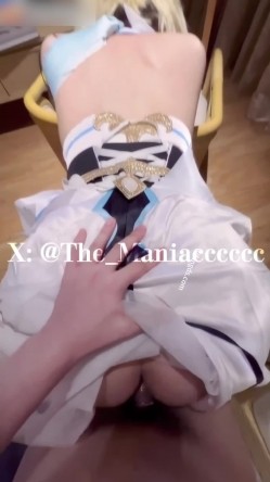 【推特 Maniacccccc】性感美女 COS后入啪啪 口交 超极品骚货 截图11