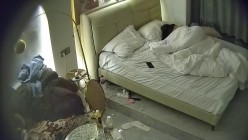 酒店偷拍连续3天入住的年轻情侣古灵精怪的双马尾可爱甜妹被男友不分日夜操了几次 截图8
