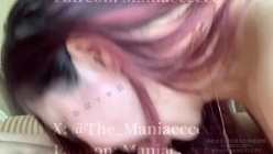 「美女Coser收藏家」福利姬泡良大神「Maniacccccc」付费资源，极品高颜值少妇露脸沉浸式口交 截图16