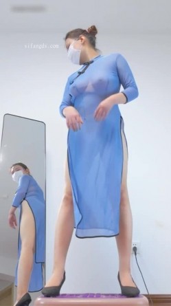 【原创舞团】素人肉感模特『桃桃』吊钟奶肉臀全裸减脂机震动 肥熟也很有味道 截图2