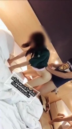 【网曝门事件】泰国中央警校校花Jessie不雅性爱视频流出 制服美女和男友开房做爱多姿势爆操 截图15