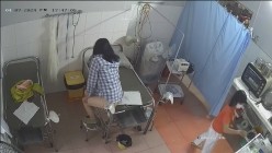 黑客破解医院妇产科监控摄像头 完美正面角度高清偷拍几个孕妇 最美年轻孕妇 阴蒂清晰可见 截图7