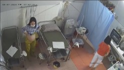 黑客破解医院妇产科监控摄像头 完美正面角度高清偷拍几个孕妇 最美年轻孕妇 阴蒂清晰可见 截图9