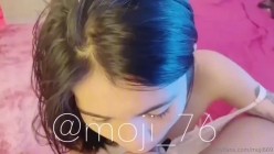 不算特别的漂亮，但很清纯【书香气质 白月光妹妹】TS小美女moji669，偏瘦 身材比例很好，双飞啪啪表情难蹦酸爽 截图4