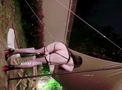 【女神福利】，顶级颜值，清纯甜美，秀人网，极品模特【唐翩翩】最新作品，吊带黑丝露三点，揉鲍掰穴 截图11