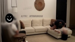 推特NTR绿帽夫妻明星颜值人妻「ROSEWU」老公欣赏高跟吊带丝袜OL淫妻被单男疯狂爆操 截图12