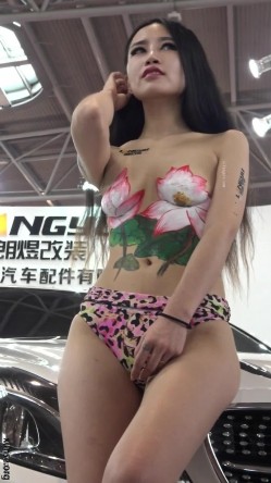 【车模】车展偷拍模特 车模 角度刁钻，全方位视角 截图3