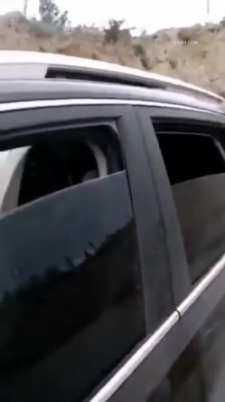偷窥露营夫妻在车里啪啪 被大姐发现了 看表情貌似偷情 那怎么着也得加入啊 截图2