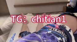 可盐可甜COS抽像福利姬【池甜chitian1】露脸性爱视图，自慰喷水上吊，各种母狗行为 截图10
