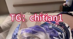 可盐可甜COS抽像福利姬【池甜chitian1】露脸性爱视图，自慰喷水上吊，各种母狗行为 截图13