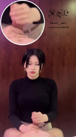【安女王】龟头调教，手指，辣椒，串珠插马眼，手淫教学，大哥叫声享受 截图11