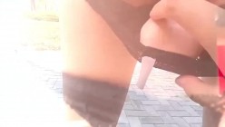 推特火爆淫荡翘臀骚母狗【芬姬夏妓】公园露出调教野战潮喷大号道具紫薇淫水泛滥 截图6