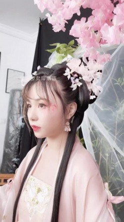 稀有露脸 高端摄影ACG业界女神爆机少女 喵小吉 古风画作《清平乐》汉服美妆仙女 性感诱人白虎胴体妙哉 截图3