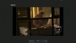 【五星级酒店窗外偷拍】，情人之间的约会，长腿女神被按在凳子上操，入住的都是高质量男女 截图3