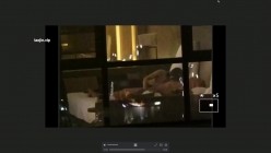 【五星级酒店窗外偷拍】，情人之间的约会，长腿女神被按在凳子上操，入住的都是高质量男女 截图12