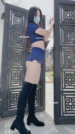 极限露出，长腿女神【浅浅GI9ZA】，人前，公共场合，各种社死露出，诱惑农村老头 截图12