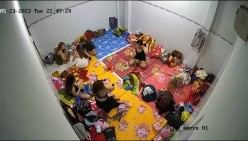 黑客破解摄像头监控偷拍 ️缅北夜总会小姐宿舍私密生活一个房间居然住那么多人 截图3