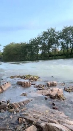 离异人妻，【单身少妇】，天气炎热寻刺激，户外小溪还有那么多人，脱光游一会儿，美景当前可惜无人观看 截图5