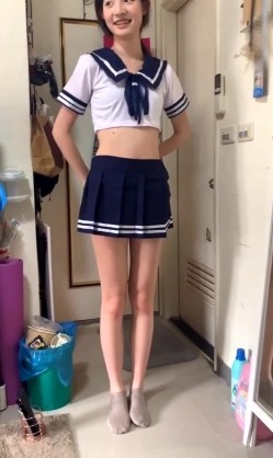 冒充一起上学吧节目导演,假借招收节目主持人为由,忽悠学生妹脱光衣服,学妹说有点不习惯,有点尴尬 截图1
