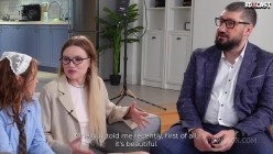 LegalPorno - Milka, Sasha Paige - Milka Way Interview Turns Rough! From Cute Talk to Hard Threesome Fuck with Sasha Paige!.mp4 截图3