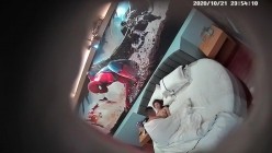 【酒店摄像头补漏篇】经典蜘蛛侠主题圆床声音超清晰 截图7