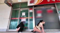 韩国NTR露出野战、调教丝袜淫妻「yoon」停车场、银行门口就能肏起来，医生户外给患者释放性欲，酒吧喝醉被人捡户内射 截图16