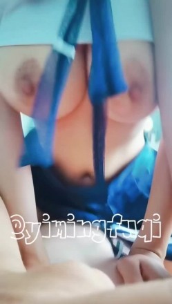 推特57万粉，95后G奶绿帽淫妻【易鸣夫妻_奶昔吖】付费，各种唯美性爱内射 截图14
