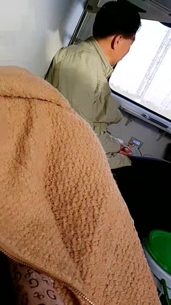 【靓丽女老师】火车下铺妹子在自慰，旁边的大爷大妈不少，太刺激了 截图1