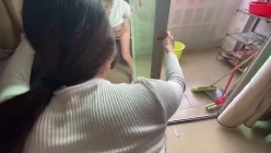 大三艺术生兼职模特 杨豆豆 私房照爱爱视频泄密，帮男友打飞机，镜前后入狂艹 截图1