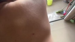 大三艺术生兼职模特 杨豆豆 私房照爱爱视频泄密，帮男友打飞机，镜前后入狂艹 截图7