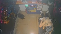 黑客破解KTV包间摄像头偷拍年轻情侣调皮的女生对着摄像头比剪刀手和男友在沙发上做爱小哥经验不足差点早泄 截图11