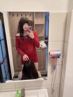 圣诞狂欢 Cindy腿腿 国产极品人气TS，长相清纯身材一流，一双纤细的大长腿，不输任何女人 截图13
