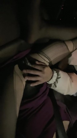 极品美少女！夜晚驾车户外车震！撩起裙子隔着内裤摸穴，下车扶墙后入，场面很是刺激，搞舒服了再回家 截图3