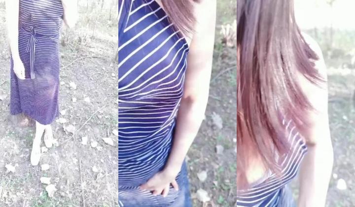 女友把我带到野外干她，在床上已经无法满足她的要求了！