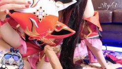 国产二次元福利姬Coser「铃木美咲」大尺度私拍《崩坏》来自花火的口语调情、足交调教与口爆服务 截图13