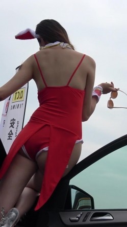 【车模】车展偷拍模特 车模 角度刁钻，全方位视角 截图3