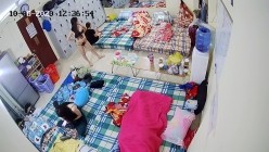 监控偷拍缅北电信诈骗公司女员工集体大通铺睡觉 ️有业绩才能回家 截图14