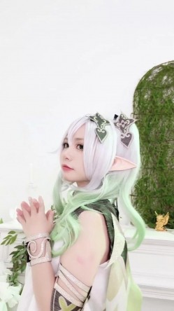 稀有露脸 高端ACG业界女神爆机少女 喵小吉 珍品T3会员《原神 · 纳西妲》超美梦幻少女胴体 珍藏必备爆赞! 截图4
