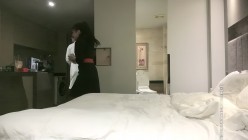 探花朗李寻欢_第二场制服装美女外围，撅屁股口交，啪啪干完休息下，镜头前草嘴床边继续干 截图5