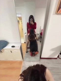 圣诞狂欢 Cindy腿腿 国产极品人气TS，长相清纯身材一流，一双纤细的大长腿，不输任何女人 截图10