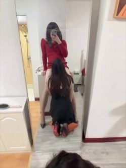圣诞狂欢 Cindy腿腿 国产极品人气TS，长相清纯身材一流，一双纤细的大长腿，不输任何女人 截图14