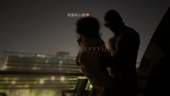 顶级美乳肥臀情侣调教博主「狗爹和小桃」《都市夜魅·粗暴占有》丝袜肥臀，骚穴又肏坏的一天，阳台之上 截图3