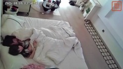 酒店偷拍颜值甜美仙女裙美女深夜入住被男友内射两次 截图6