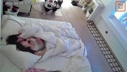 酒店偷拍颜值甜美仙女裙美女深夜入住被男友内射两次 截图7
