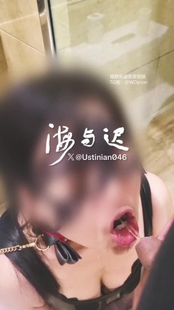 顶级调教大神，回归携多位少妇母狗调教，刺激花式玩法「海与迟」165车模冷白皮黑丝母狗车展当晚拿下，抽逼奴性M配合度非常高 截图14