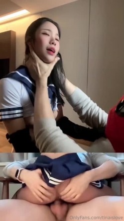 顶级网红御姐『Tinaislove』下海沦为财阀母狗 各种角度露脸展示 情趣制服各种姿势3p猛干 截图10
