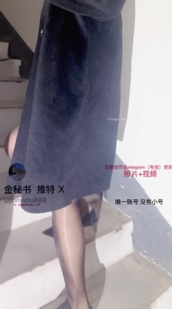 推特极品烧婊子【金秘书】高级SVIP群03月福利，黑丝JK裙，遥控假屌露出自慰，大量潮喷 截图1