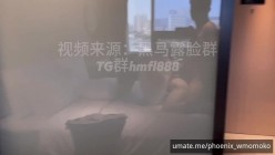 【湖南郭富城】，酒店开房，看老婆约炮，被打桩机干趴了，绿帽男亲自拍摄记录，好刺激 截图15
