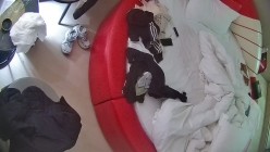 酒店偷拍 丸子头眼镜少妇下班幽会男同事偷情趁着男同事养足精神后翻身骑坐榨取 截图15
