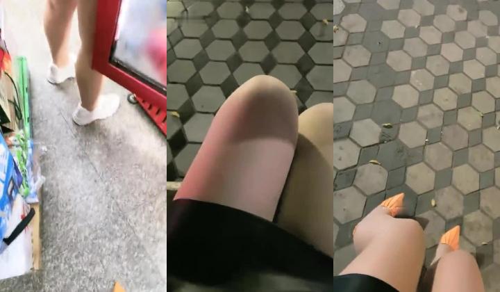 户外露出，真实刺激！~【你的户外小淫妇】，商场公园地摊